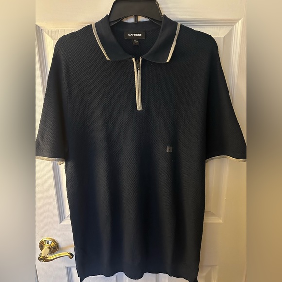 NWT Men’s Express Zip-Up Polo - Picture 1 of 5